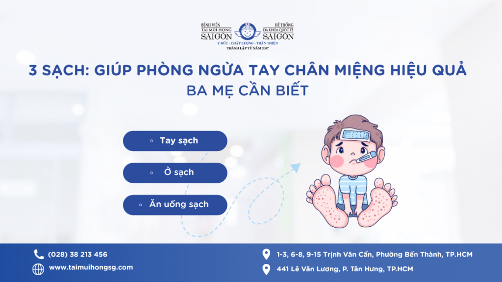 Áp dụng nguyên tắc 3 sạch để phòng bệnh tay chân miệng缩略图